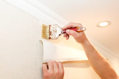Pose de papier peint à Andelaroche — revêtements muraux et toiles de verre